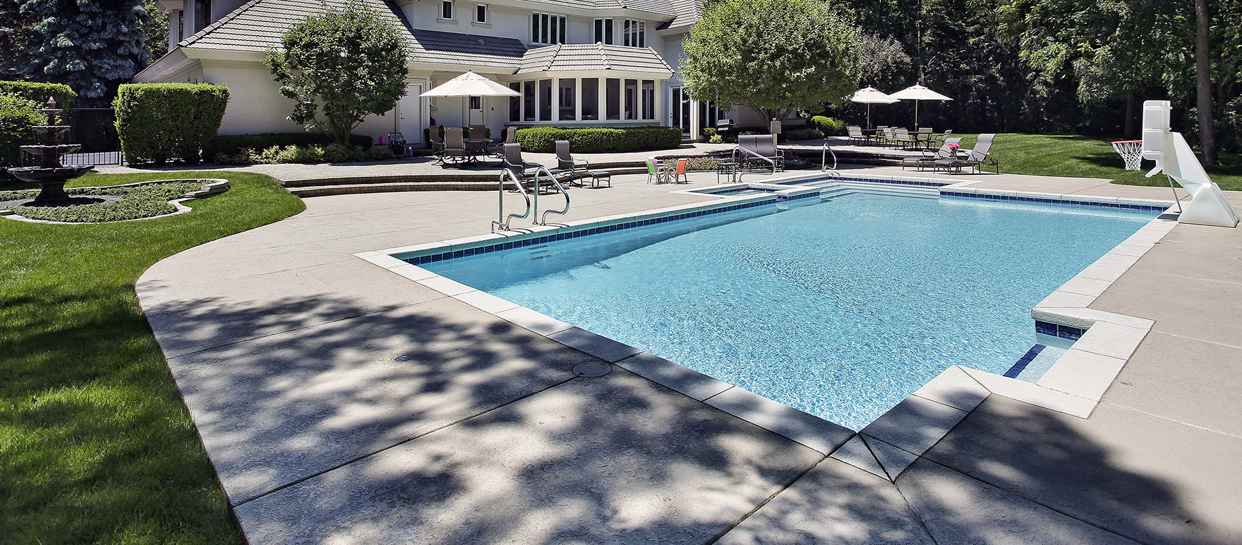 Pool deck leveling helps remove tripping hazards in areas where the ground may be wet, reducing the chance of injury