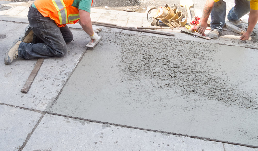 Commercial concrete leveling.